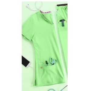 HeartSoul Women's V-Neck Scrub Shirt XL NWT